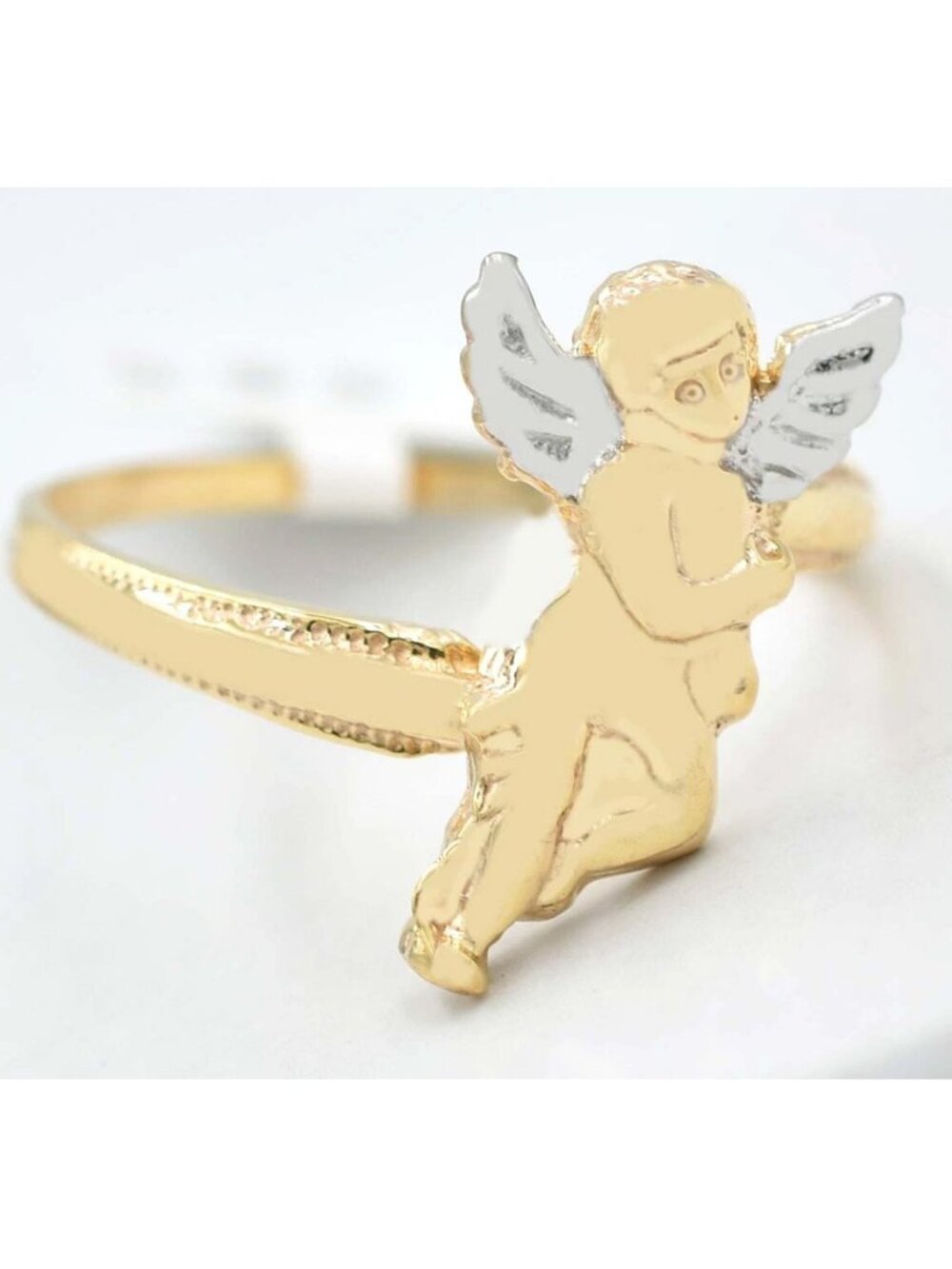 Angel Ring 10k Solid Yellow Gold